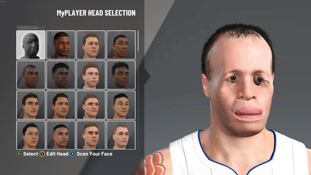 Face in NBA 2K23