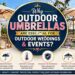 Outdoor Umbrellas Are Essential for Outdoor Weddings & Events